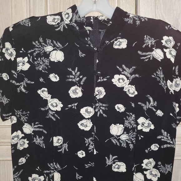 Vintage Mica Asian Style Midi Sheath Dress, Made in the USA - Picture 2 of 10